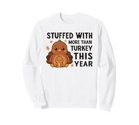 Stuffed With More Than Turkey Thanksgiving Baby Announcement Sweatshirt
