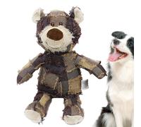 Stuffless Squeaky Dog Toy, Plush Squeaky, Stuffed Dog Toy, Crinkle Sound Interactive Play, Health Inner Fetch Toy, Gentle on Teeth, Multi-Purpose Tool Suitable for Dog Cats