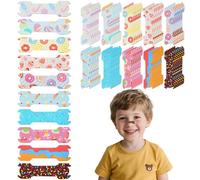 Stuffygreenus 80 Pcs Kids Nasal Strips 1.73 x 0.55'' Small Size Kids Nose Strips Dessert Kid Breathing Strip Breathe Snoring Sleep Clips Kid Nose Tape Patch for Stop Snoring Children