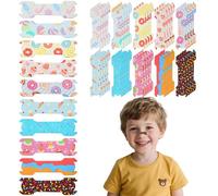 Stuffygreenus Kids Nasal Strips 1.73 x 0.55'' Small Size Kids Nose Strips Dessert Kid Breathing Strip Breathe Snoring Sleep Clips Kid Nose Tape Patch for Stop Snoring Children (40)