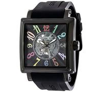 Stuhrling Original Manchester Ozzie Sport Men's Automatic Watch with Black Dial Analogue Display and Black Silicone Strap 149G.33561