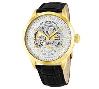 STUHRLING Original Mens Skeleton Automatic Watch (Gold)