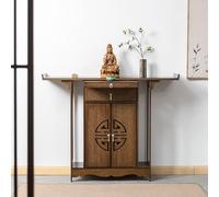 STUIJKVSZ Personal Shrine Stand Prayer Meditation Table,Meditation Altar Table with Storage Cabinet,Chinese Worship Cabinet for God of Wealth,personal meditation shrine(100x40x108cm/39.4x15.7x42.5in)