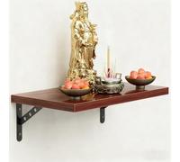 STUIJKVSZ Small Buddha Shelf,Wall Mounted Chinese Personal Niches Shrine Meditation Table,Wall-Mounted Statue Stand Altar Table,Wooden Buddhist Altars(30x120cm/11.8x47.2in)