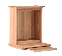 STUIJKVSZ Wall-Mounted Buddha Statue Stand Shrine Altar Table,Wall Mounted Chinese Personal Niches Meditation Table,Wall-Mounted Table(Wood,44x35x45cm/17.3x13.7x17.7in)