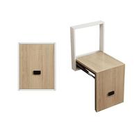 STUIJKVSZ Wall Mounted Entryway Shoe Bench Seat, Wood Folding Chair Invisible Shoe Changing, Space Saving Bathroom Seating, Fold Down and Up Shoe Bench on The Wall(31x28x39cm(12x11x16in), Walnut1)