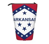 stujvc Arkansas State Flag Print Expandable Organizer Bag, Telescopic Pencil Case, with Adjustable Strap Portable Storage