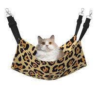 stujvc Beautiful Leopard Print Soft Cat Window Bed, Adjustable Pet Hammock, Cozy Lounge Sleeper For Indoor Cats Small Animals