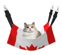 stujvc Canadian Flag Soft Cat Window Bed, Adjustable Pet Hammock, Cozy Lounge Sleeper For Indoor Cats Small Animals