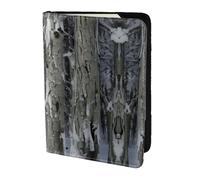 stujvc Cold Tree Camouflage Print Passport Holder, Leather Passport Cover, Travel Wallet Fits Credit Cards and Card