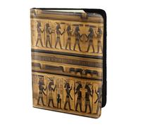 stujvc Egypt Hieroglyphics Print Passport Holder, Leather Passport Cover, Travel Wallet Fits Credit Cards and Card