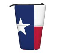stujvc Flag of Texas Print Expandable Organizer Bag, Telescopic Pencil Case, with Adjustable Strap Portable Storage