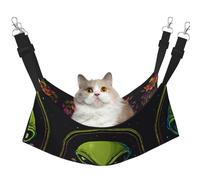 stujvc Green Alien Soft Cat Window Bed, Adjustable Pet Hammock, Cozy Lounge Sleeper For Indoor Cats Small Animals