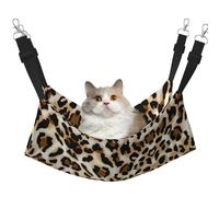 stujvc Leopard Soft Cat Window Bed, Adjustable Pet Hammock, Cozy Lounge Sleeper For Indoor Cats Small Animals
