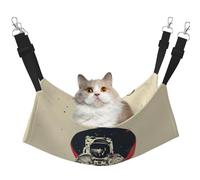 stujvc Lunar Astronaut Soft Cat Window Bed, Adjustable Pet Hammock, Cozy Lounge Sleeper For Indoor Cats Small Animals