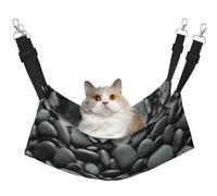 stujvc Many Black Pebbles Soft Cat Window Bed, Adjustable Pet Hammock, Cozy Lounge Sleeper For Indoor Cats Small Animals