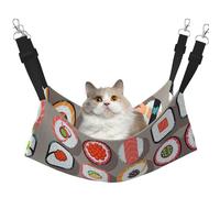 stujvc Many Sushi Food Soft Cat Window Bed, Adjustable Pet Hammock, Cozy Lounge Sleeper For Indoor Cats Small Animals