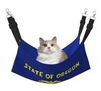 stujvc Oregon State Flag Soft Cat Window Bed, Adjustable Pet Hammock, Cozy Lounge Sleeper For Indoor Cats Small Animals