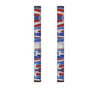 Stujvc Patriotic Stars Strips Pattern Washable Appliance Handle Cover 2pcs, for Fridge Oven Microwave Cabinet Door Handles
