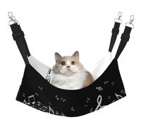stujvc Piano Keys With Musical Notes Soft Cat Window Bed, Adjustable Pet Hammock, Cozy Lounge Sleeper For Indoor Cats Small Animals