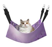 stujvc Romantic Purple Lavender Soft Cat Window Bed, Adjustable Pet Hammock, Cozy Lounge Sleeper For Indoor Cats Small Animals