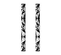 Stujvc Stylish Musical Note Pattern Washable Appliance Handle Cover 2pcs, for Fridge Oven Microwave Cabinet Door Handles