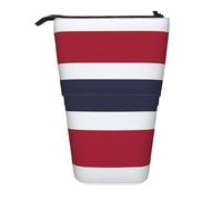 stujvc Thailand Flag Print Expandable Organizer Bag, Telescopic Pencil Case, with Adjustable Strap Portable Storage