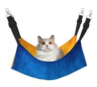 stujvc Ukrainian Flag Soft Cat Window Bed, Adjustable Pet Hammock, Cozy Lounge Sleeper For Indoor Cats Small Animals