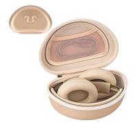 stukcaze Hard Headphone Case for Beats Solo 4, Studio Pro, Solo 3, Studio 3, Solo 2,Over Ear Headphone Carrying Case with Storage Cable Bag Strap for Travel (Champagne-2)