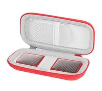 stukcaze Heart Rate Monitor Case KardiaMobile EKG Monitor 1L 6L, Portable Hard EVA Kardia Mobile Case with Climbing Clip, Protective KardiaMobile EKG Organizer (RED)