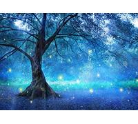 Stukk Blue Fairy Fairytale Forest Girls Bedroom Poster - A3 (297 x 420mm)