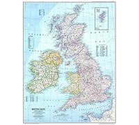 Stukk Great Britain GB Map United Kingdom Poster - A5 (148 x 210mm)