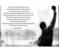 Stukk Rocky Balboa Quote Typography Gym Boxing Poster - A5 (148 x 210mm)