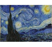 Stukk Van Gogh Starry Night Picture Wall Poster - A4 (210 x 297mm), white