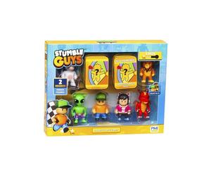 Stumble Guys 2" Collectable Figures 8-Pack Deluxe Box - Mr. Stumble, Leonidas, Green Alien, Sprinkles, Gamer Gina, Inferno Dragon, x2 Hidden