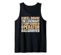 Stump Grinder Operator Kneel Down Tank Top
