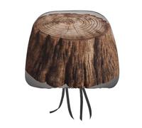 Stump of Oak Tree 1 PCS Car Headrest Cover Universal Headrest Covers Soft Breathable Car Head Rest Covers Set Elastic Head Rest Protector Auto Seat Cover Vehicle Accessories for Cars, Truck, Suv, Van