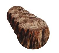 Stump of Oak Tree Car Air Fresheners Cards Set of 4 Pieces Hanging Scented Cards for Wardrobe Bathroom Car Aromatherapy Tablets Rearview Mirror Pendant Car Fresheners Long Lasting