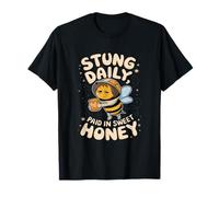 Stung Daily Beekeeper Bee Apiary Beekeeping Honey Lover T-Shirt