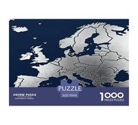 Stunning 1000 Piece Jigsaw Puzzle for Adults And Children Age 9 Years Map of Europe
