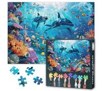 Stunning 1000-Piece Puzzle for Adults, Colorful Underwater World with Swimming Sea Turtle & Whale, Premium 1000pc Puzzles for Adults (Puzzles 1000 Pieces Ocean Life Jigsaw) 27.5" x 19.6"