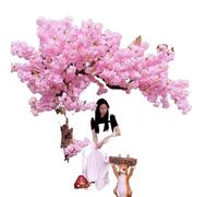 Stunning 100x80cm Handmade Cherry Blossom TreeArtificial Flowering Tree for Weddings Events Indoor/Outdoor Decor Perfect Floral Display for Parties & Shopping Malls