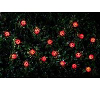 Stunning 30 Insect Solar String Ultra Bright LED Lights Rechargeable Battery Included Easy Assembly - Install Anywhere - Ladybird