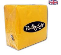 Stunning 40x40cm Soft Napkins in Yellow - 2-Ply, 100 Count for Beautiful Tables