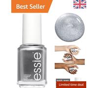 Stunning Apres-Chic Silver Gel Nail Varnish - High Coverage & Fragrance-Free