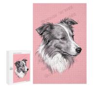 Stunning Border Collie Puzzle 1000 Pieces - Engaging and Challenging Puzzle for Border Collie Lovers, Relaxing Brain Teaser for Pet Owners, Finished Size 30 x 20 Inches