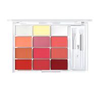 Stunning Colors Lip Gloss Palette, Hydrating Lip Gloss, Portable Lipstick Palette, Lip Gloss Makeup Set 12 Colours for Make Up Room, Home, Travel Indoor, Present, Multicolour