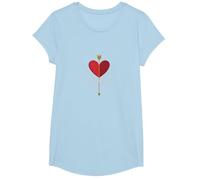 Stunning Cupid: Winged Heart Romance for Valentines Day T-Shirt, Girls, Baby Blue, Small