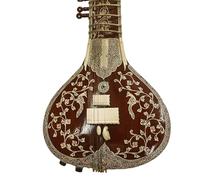 Stunning Deep Engraved Indian Acoustic Electric Meenakari Sitar. Full Cedar Wood Construction. Volume & Tone Controls. German Rolsau Steel Strings.