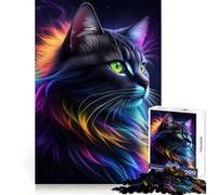 Stunning Fantasy Black Cat 1000 Pieces Jigsaw Puzzles for Teenagers Boost Memory Stress Release Premium Cut Cherished Gift 50x75cm